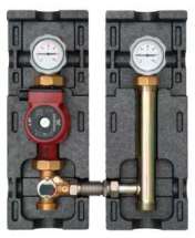 Насосная группа, V-MK, DN 32 (1 1/4), c насосом Grundfos UPM3 Hybrid 32-70, со смесителем, слева